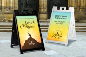 Congregation Mart Custom A Frame Signs